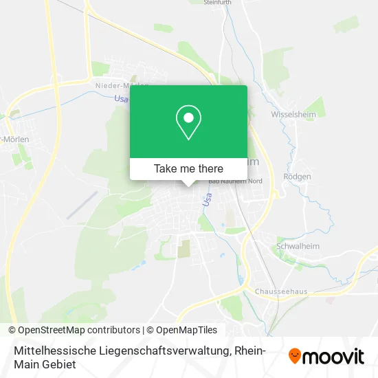 Карта Mittelhessische Liegenschaftsverwaltung