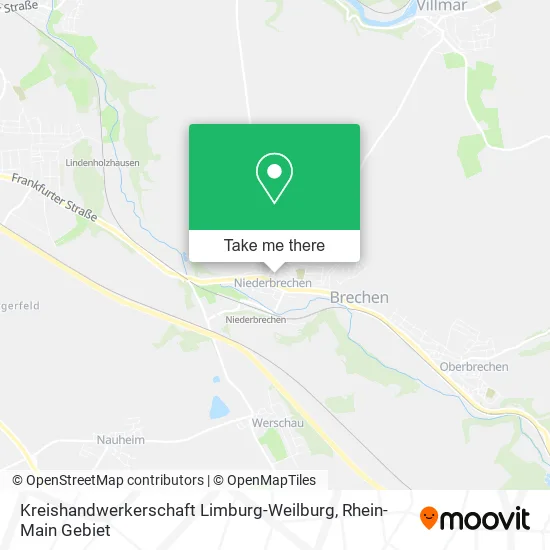 Карта Kreishandwerkerschaft Limburg-Weilburg