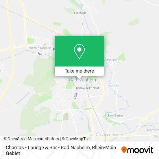 Карта Champs - Lounge & Bar - Bad Nauheim