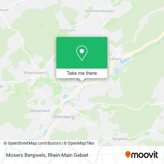 Карта Mosers Bergwels