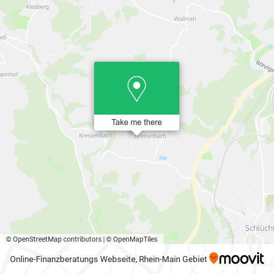 Online-Finanzberatungs Webseite map