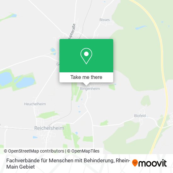 Fachverbände für Menschen mit Behinderung map