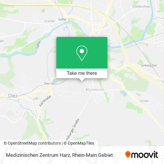 Карта Medizinischen Zentrum Harz