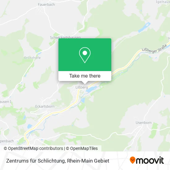 Карта Zentrums für Schlichtung