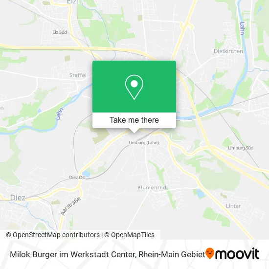 Карта Milok Burger im Werkstadt Center