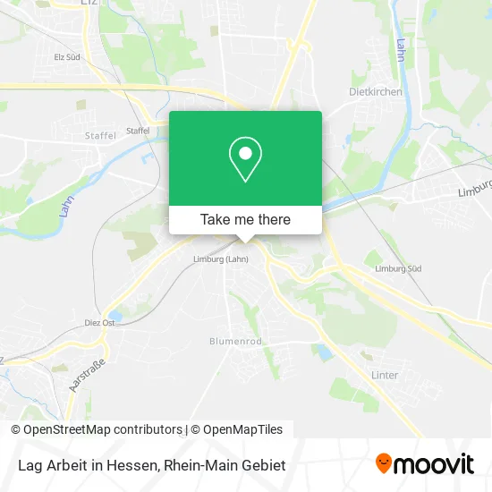 Карта Lag Arbeit in Hessen