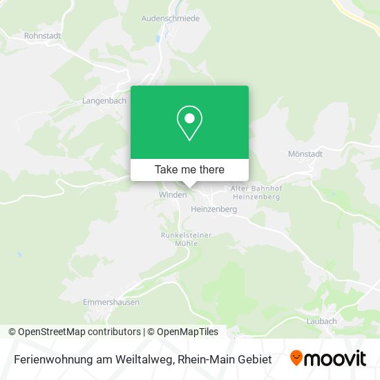 Ferienwohnung am Weiltalweg map