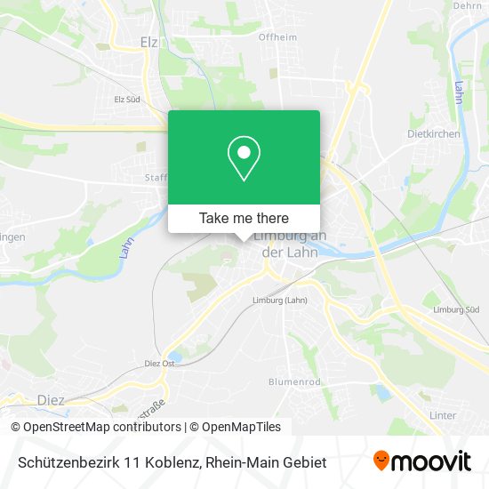 Schützenbezirk 11 Koblenz map