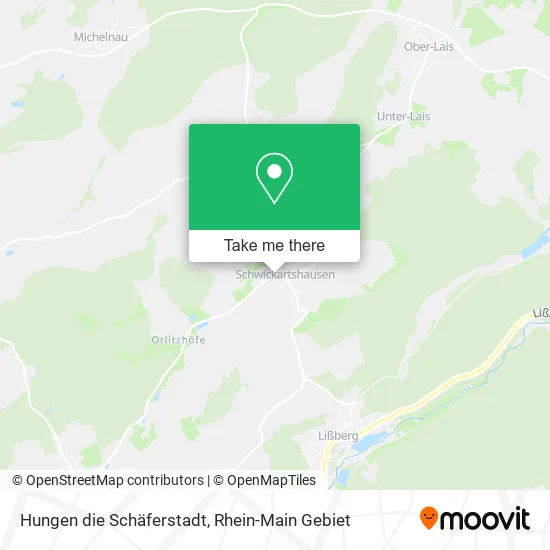 Карта Hungen die Schäferstadt
