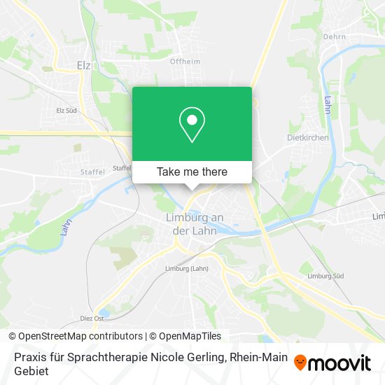 Карта Praxis für Sprachtherapie Nicole Gerling