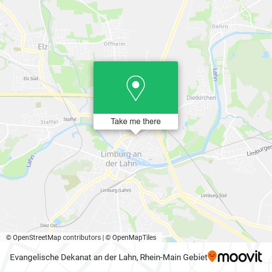 Evangelische Dekanat an der Lahn map