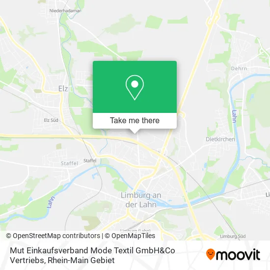 Карта Mut Einkaufsverband Mode Textil GmbH&Co Vertriebs