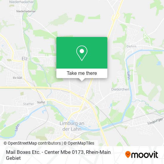 Mail Boxes Etc. - Center Mbe 0173 map
