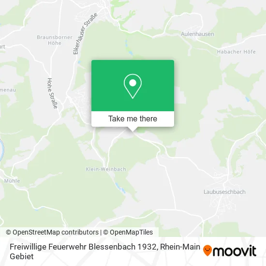 Карта Freiwillige Feuerwehr Blessenbach 1932