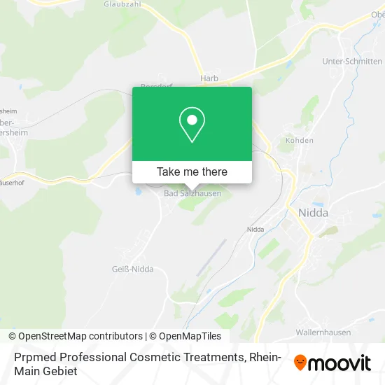 Карта Prpmed Professional Cosmetic Treatments
