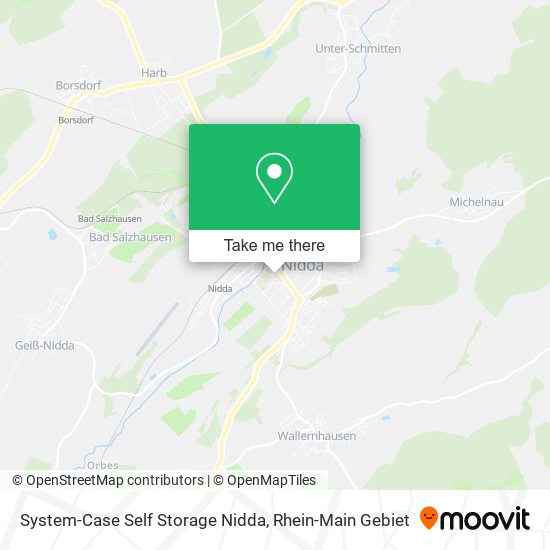 System-Case Self Storage Nidda map