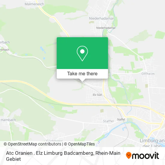 Карта Atc Oranien . Elz Limburg Badcamberg