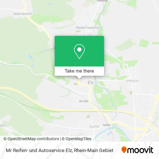 Карта Mr Reifen- und Autoservice Elz