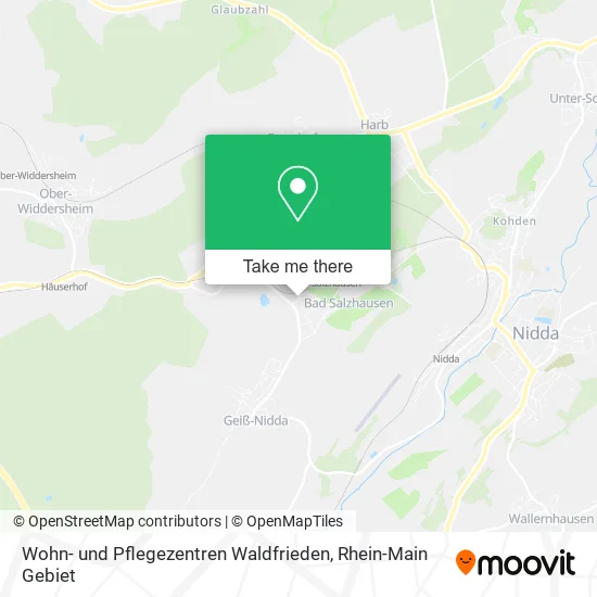Карта Wohn- und Pflegezentren Waldfrieden