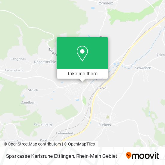 Sparkasse Karlsruhe Ettlingen map