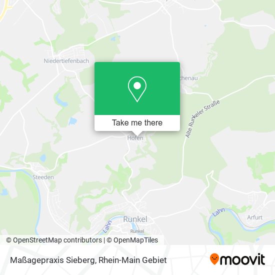 Maßagepraxis Sieberg map