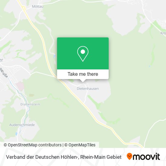 Verband der Deutschen Höhlen- map
