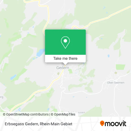 Карта Erbsegass Gedern