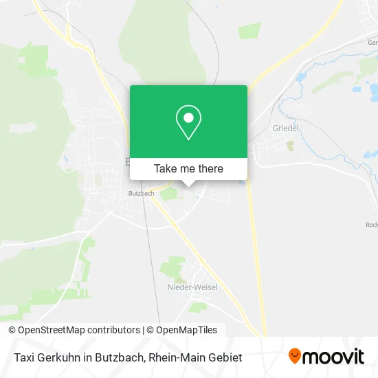 Карта Taxi Gerkuhn in Butzbach