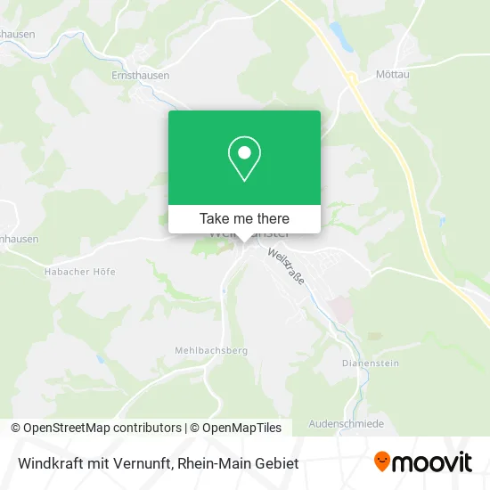 Карта Windkraft mit Vernunft