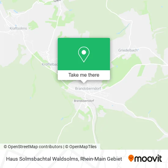 Карта Haus Solmsbachtal Waldsolms