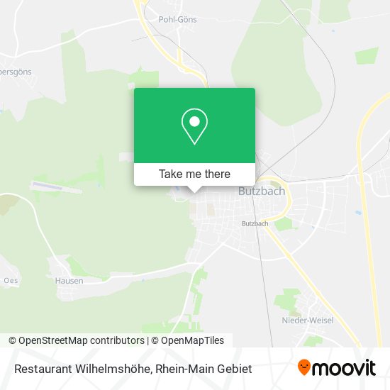 Restaurant Wilhelmshöhe map