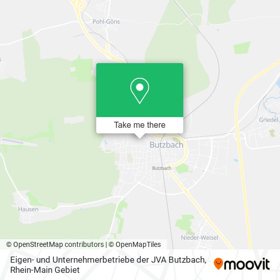Eigen- und Unternehmerbetriebe der JVA Butzbach map