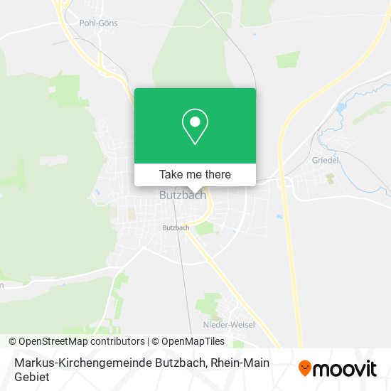 Markus-Kirchengemeinde Butzbach map
