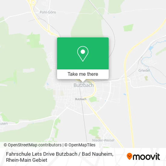 Карта Fahrschule Lets Drive Butzbach / Bad Nauheim