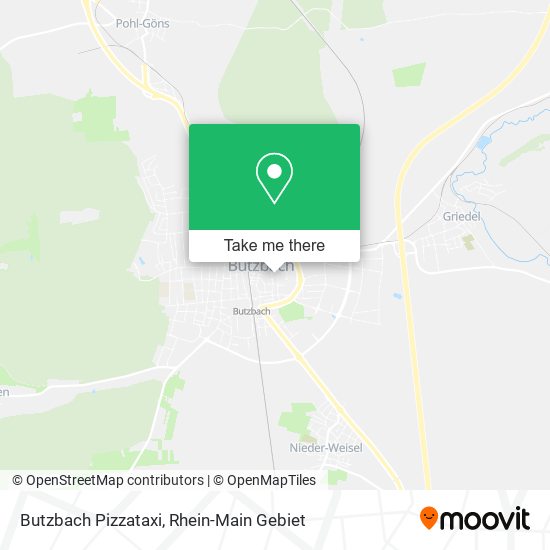 Butzbach Pizzataxi map