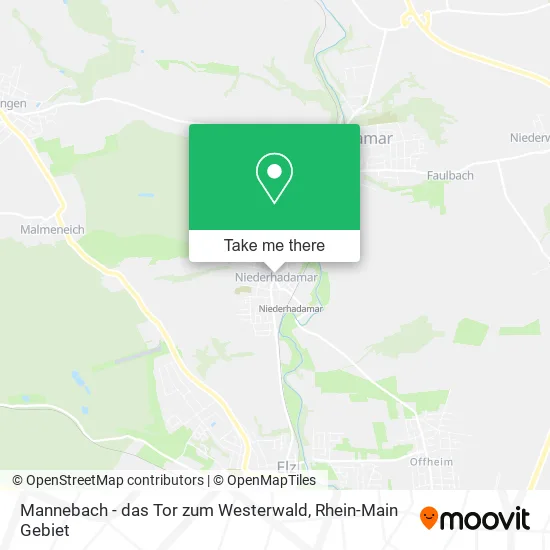 Карта Mannebach - das Tor zum Westerwald