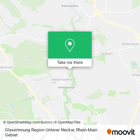 Glaserinnung Region Unterer Neckar map