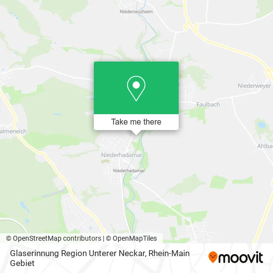 Карта Glaserinnung Region Unterer Neckar