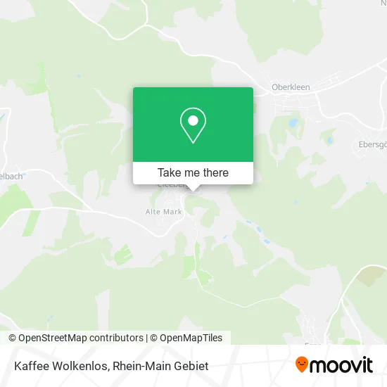 Карта Kaffee Wolkenlos
