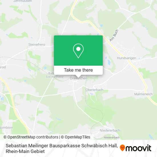 Карта Sebastian Meilinger Bausparkasse Schwäbisch Hall