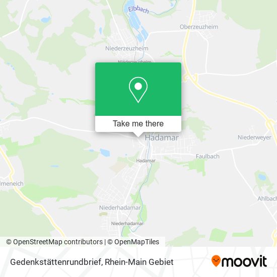 Gedenkstättenrundbrief map