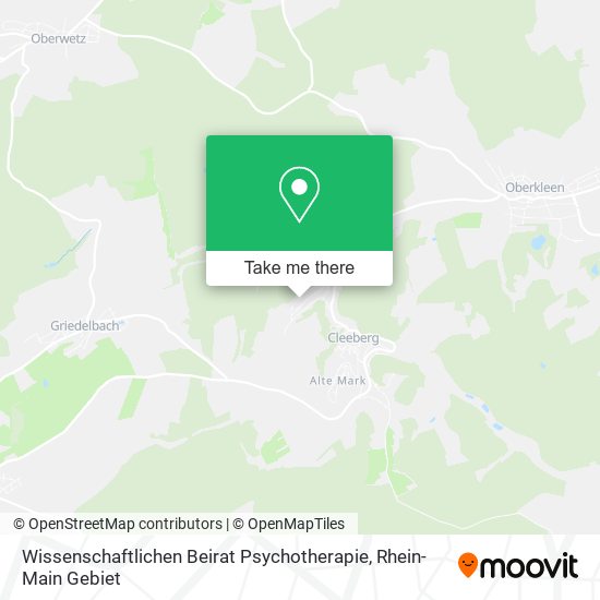 Wissenschaftlichen Beirat Psychotherapie map