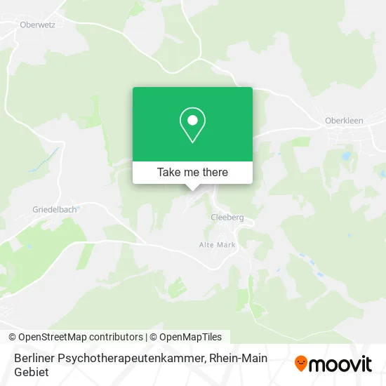 Карта Berliner Psychotherapeutenkammer