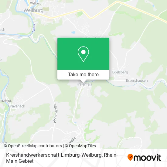 Карта Kreishandwerkerschaft Limburg-Weilburg