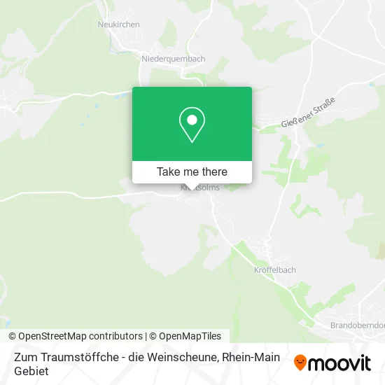 Карта Zum Traumstöffche - die Weinscheune