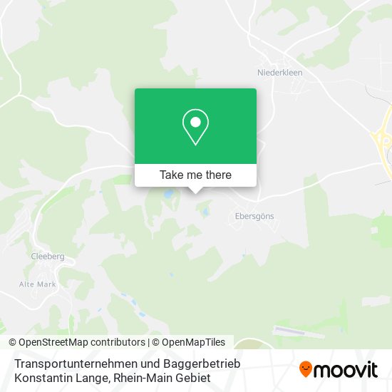 Transportunternehmen und Baggerbetrieb Konstantin Lange map