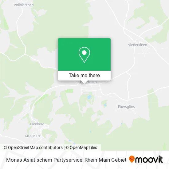 Карта Monas Asiatischem Partyservice