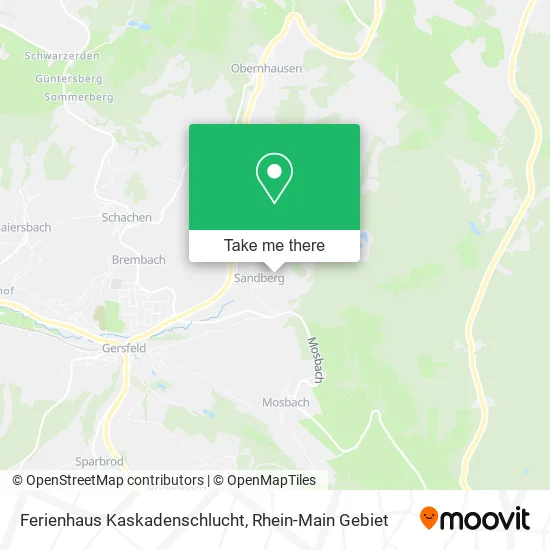 Карта Ferienhaus Kaskadenschlucht