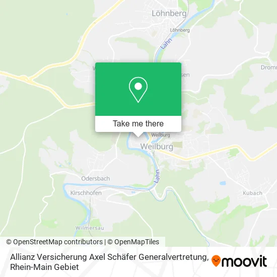 Карта Allianz Versicherung Axel Schäfer Generalvertretung