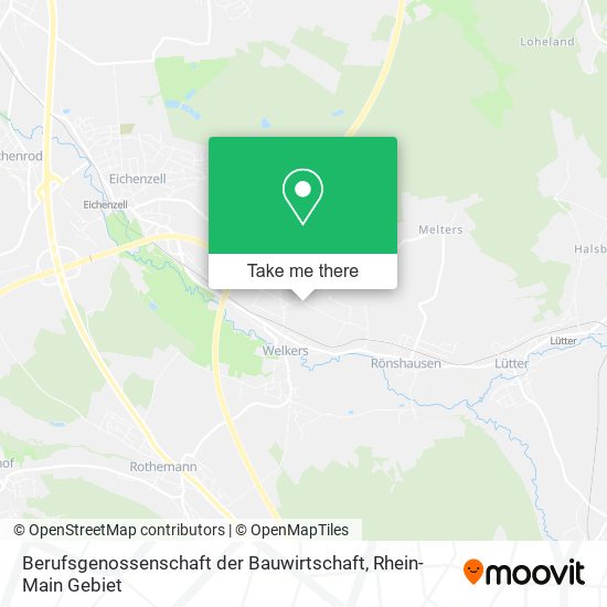 Berufsgenossenschaft der Bauwirtschaft map